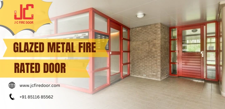 Glazed Metal Fire Rated Door
